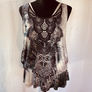 Live & Let Live Embroidered & Patterned Layer Top